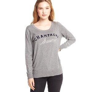 CHASER Pullover Sweater Cashmere Blend Champagne Dreams Grey